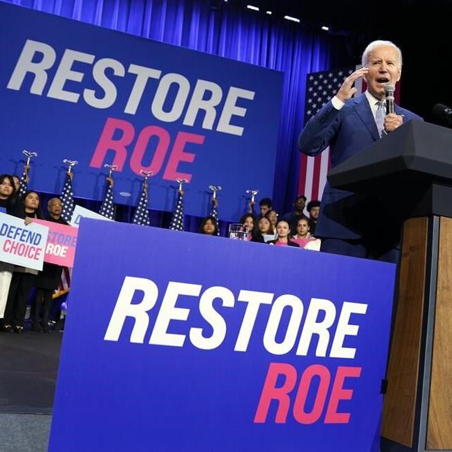 As Biden rallies for abortion rights, conservatives a mile away are pushing a 15-week national ban